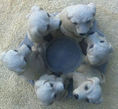 Yellow Lab Circle votive candle holder image 4