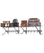 VEVOR Bike Storage Rack Wall Mount Garage Bike Holder &amp; 2 Shelves for 4 ... - $109.49