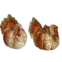 Turkey Salt &amp; Pepper Shakers Thanksgiving Christmas Holidays Farmhouse - £10.08 GBP