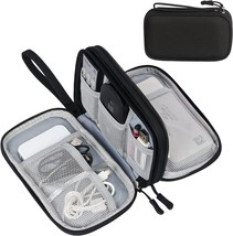 Black Fyy Electronic Organizer, Travel Cable Organizer Bag Pouch, Earphone. - £18.82 GBP