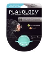 Playology Squeaky Chew Ball, Green, Small Dogs Up To 10 Lbs., Peanut Butter - $12.95