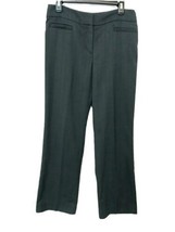 Focus 2000 Womens Size 8 Charcoal Gray Striped Slimming Tummy Control Pants - £11.95 GBP