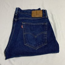 Levi&#39;s 514 Jeans Regular Fit Straight Leg Stretch Blue Dark Wash Denim 3... - $26.09