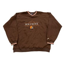 Vintage Pro Player Cleveland Browns Embroidered Crewneck Sweatshirt Men&#39;... - $653.68 MXN