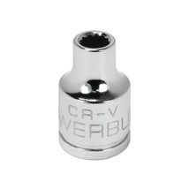 Powerbuilt 3/8 Inch Drive x 1/4 Inch 12 Point Shallow Socket - 641000 - $18.99