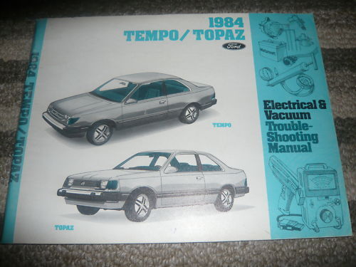 1984 FORD TEMPO MERCURY TOPAZ Wiring Electrical EWD EVTM Service Shop Ma... - $2.80