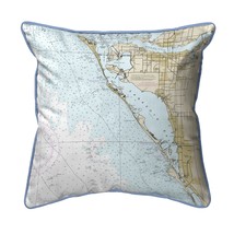 Betsy Drake Sarasota Bay, FL Nautical Map Extra Large Zippered Indoor Ou... - £62.40 GBP