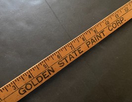 Vtg Golden State Paint Corp. Compton California Yardstick Advert1sing 80A - $33.81