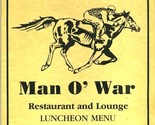 Man O&#39; War Restaurant Luncheon Menu Florence Kentucky  1980&#39;s - $27.79