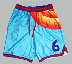 Nike Men&#39;s LeBron James x Space Jam Basketball Shorts Blue/Red DJ3869-434 Size L - £50.38 GBP