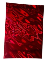 5 Sheets RED A4 Premium Holographic Lava Effect Card Single Sided 220gsm / 80lb  - $5.99