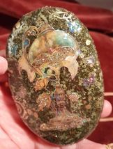 Goth Lamp Slendor Mixed Media ROCK Decor Shelf Kindness Garden Basket Co... - $8.45