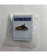 Port Of Cincinnati Ohio Tall Stacks Ship Boat Enamel Lapel Pin NEW - Pad... - $12.00