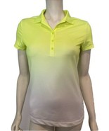 Nike Golf Women&#39;s Golf Shirt Neon Yellow Ombre Small - $505.39 MXN