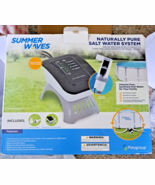 SUMMER WAVES SALT WATER SYSTEM FOR ABOVE GROUND POOLS W/ TOUCH LED DISPLAY - $307.67 CAD