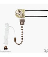 PULL CHAIN SWITCH Antique Brass ZING EAR ZE-109 Light Canopy WESTINGHOUS... - €16,15 EUR