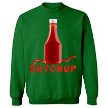 Ketchup Condiment Easy Halloween Costume Tshirt Set - Sweatshirt Irish Green - £44.05 GBP