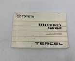 1994 Toyota Tercel Owners Manual Handbook OEM C03B44025 - £15.54 GBP