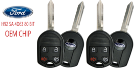 2 New Ford 4 Button Remote Key CWTWB1U793 80 Bit Sa Oem Chip 4D63 A+ Usa Seller - £41.11 GBP