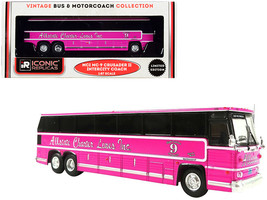 1980 MCI MC-9 Crusader II Intercity Coach Bus Pink &quot;Allstate Charter Lines Inc.&quot; - £42.18 GBP