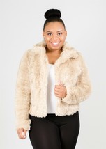 Chic Ladies Faux Fur Short Jacket, Work or Play, Black, Cream,  Angeleno... - £35.96 GBP