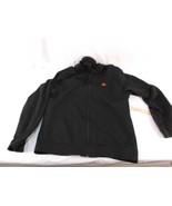 ADIDAS CLIMAWARM BLACK ORANGE FULL ZIP UP ATHLETIC LIGHTWEIGHT HOODIE SW... - $24.88 CAD