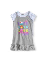 Shopkins Girls Dress Poppy French Terry Dress W Shirt X-Small 4-5 NEW - $257.35 MXN