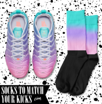 GRADIENT Socks for N Vapor Max Plus Pastel Psychic Pink Thistle Aurora Shirt - £16.53 GBP