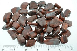 8 oz Red Tiger Eye 20-25mm Healing Crystals Tumbled Stones Reiki Wealth Protects - £6.22 GBP
