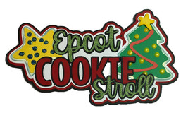 Epcot Cookie Stroll Die Cut Scrapbook Embellishment Card Junk Journal Disney - £3.39 GBP