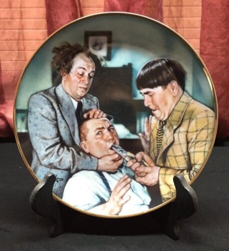 Primary image for The Three Stooges Yanks for the Memories Collector Plate Franklin Mint (DCA31)