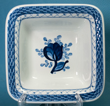 Royal Copenhagen Tranquebar Blue 3 Square Salad Bowls Denmark 1338 Latti... - $2,267.53 MXN
