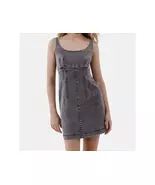 NWT No Boundaries Grey Wash Denim Mini Dress, Women’s size Large 12-14 - $8.00