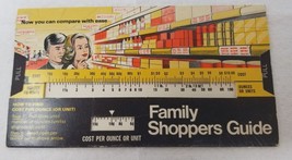 Advertising Sample Family Shopping Guide Cost Per Ounce Unit Calculator ... - £15.11 GBP