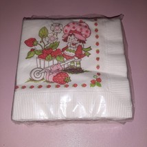 Vtg NOS New Sweet Strawberry Shortcake Party Napkin Sealed 16-Ct Birthday Party - £6.12 GBP