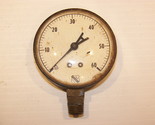 VINTAGE GAUGE 1850 ASHCROFT USA AMP7441 VACUUM PRESSURE STEAM - $44.99