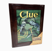 Clue Vintage Game Collection Bookshelf Edition Board Game Wooden Box NEW... - $34.99