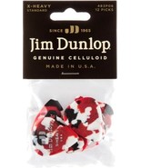 Jim Dunlop Genuine Celluloid Classic Guitar Picks Extra Heavy Confetti 1... - £7.90 GBP
