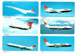 British Airways Concorde Tristar Trident 7477 737 BAC 1-11 Multiview Postcard - £7.75 GBP