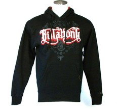 Billabong Signature Black Pullover Hooded Sweatshirt Hoodie Men&#39;s NWT - $64.99