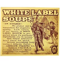 White Label Soup Knight 1897 Advertisement Victorian Armour Packing Co A... - €17,05 EUR