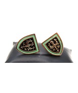 Vtg Eagle Emblem Cufflinks Gold Tone French Cuff Men Accessory PAT-2472958 - $24.99