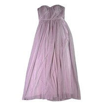 Birdy Grey Strapless Chiffon Dress Gown Full Skirt Purple Size Small Wom... - $34.83