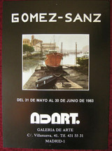 Original Poster Spain Adart Gomez Sanz Painting 1983 - £44.39 GBP