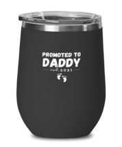 Wine  Tumbler Stainless Steel Insulated  Funny Promoted to Daddy Parenthood  - £19.68 GBP
