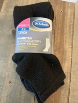 Dr. Scholl&#39;s Women&#39;s 4 Pack Diabetic and Circulatory Non Binding Ankle Socks NEW - £14.25 GBP