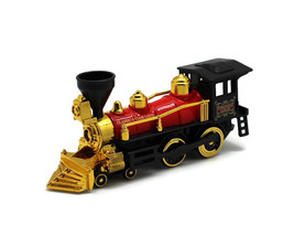 7&quot; Long Red Classic Steam Engine Locomotive Pullback Action No Box - $13.98
