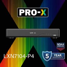 PRO-X LXN7104-P4 4CH IP Up to 8MP 4 Port PoE Ai Face Detection 4K HDMI N... - $237.49