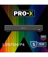 PRO-X LXN7104-P4 4CH IP Up to 8MP 4 Port PoE Ai Face Detection 4K HDMI N... - $237.49
