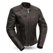 Women&#39;s Biker Apparel Leather Motorcycle Jacket Trickster - £213.95 GBP